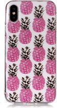 Apple iPhone XS Max Hoesje - Mobigear - Design Serie - TPU Backcover - Pineapple - Hoesje Geschikt Voor Apple iPhone XS Max