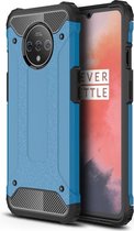 OnePlus 7T Hoesje - Mobigear - Outdoor Serie - Hard Kunststof Backcover - Blauw - Hoesje Geschikt Voor OnePlus 7T