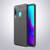 Huawei P30 Lite Hoesje - Mobigear - Luxury Serie - TPU Backcover - Zwart - Hoesje Geschikt Voor Huawei P30 Lite