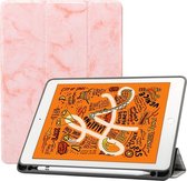 Apple iPad Air 3 10.5 (2019) Hoes - Mobigear - Tri-Fold Serie - Kunstlederen Bookcase - Marble Pink - Hoes Geschikt Voor Apple iPad Air 3 10.5 (2019)