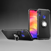 Xiaomi Redmi Note 7 Hoesje - Mobigear - Armor Ring Serie - Hard Kunststof Backcover - Zwart - Hoesje Geschikt Voor Xiaomi Redmi Note 7