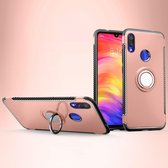 Xiaomi Redmi Note 7 Hoesje - Mobigear - Armor Ring Serie - Hard Kunststof Backcover - Roségoud - Hoesje Geschikt Voor Xiaomi Redmi Note 7