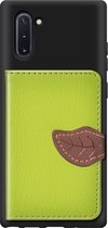 Samsung Galaxy Note 10 Hoesje - Mobigear - Cards Wallet Serie - TPU Backcover - Groen - Hoesje Geschikt Voor Samsung Galaxy Note 10