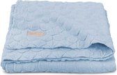 Jollein Ledikant Deken Fancy Knit 100x150cm - Baby Blue