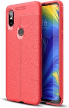 Xiaomi Mi Mix 3 Hoesje - Mobigear - Luxury Serie - TPU Backcover - Rood - Hoesje Geschikt Voor Xiaomi Mi Mix 3