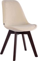 eetkamerstoel - Bezoekersstoel - kruk - stoel - crème - 48 x 84 x 55cm