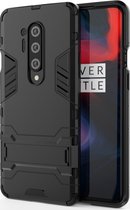 OnePlus 8 Pro Hoesje - Mobigear - Armor Stand Serie - Hard Kunststof Backcover - Zwart - Hoesje Geschikt Voor OnePlus 8 Pro