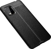 Xiaomi Mi 10 Lite Hoesje - Mobigear - Luxury Serie - TPU Backcover - Zwart - Hoesje Geschikt Voor Xiaomi Mi 10 Lite