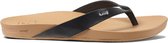 Reef Cushion Court Dames Slippers - Black/Natural - Maat 35