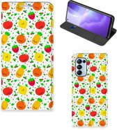 Telefoonhoesje met foto OPPO Find X3 Lite Smart Cover Fruits