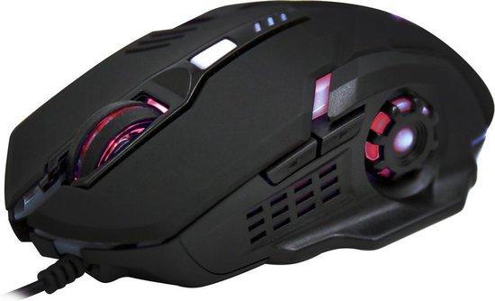 Platinet VARR VGMLB Gaming Muis - RGB LED Verlichting - 2600 DPI - USB - Zwart