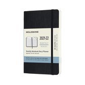 Moleskine 18 Maanden Agenda - 2021/22 - Maandelijks - Pocket - Softcover - Zwart