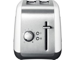 KitchenAid 5KMT2115EWH - Broodrooster - 2 sleuven - Zilver - Wit