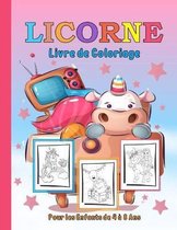 Licorne Livre de Coloriage Pour les Enfants de 4 a 8 Ans