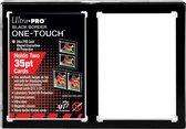 Ultra Pro - 2-Card Black Border ONE-TOUCH Magnetic Holder