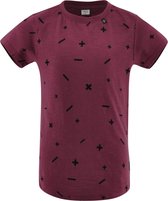 Silvan - T-shirt - Rood Met Print