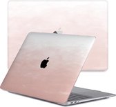 Lunso Geschikt voor MacBook Pro 13 inch M1/M2 (2020-2022) cover hoes - case - Dusty Pink