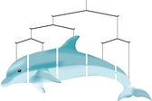 Invento Hangdecoratie Ocean Mobile Dolfijn 80 Cm Polyester Blauw