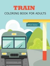 Train Coloring Book for Adults