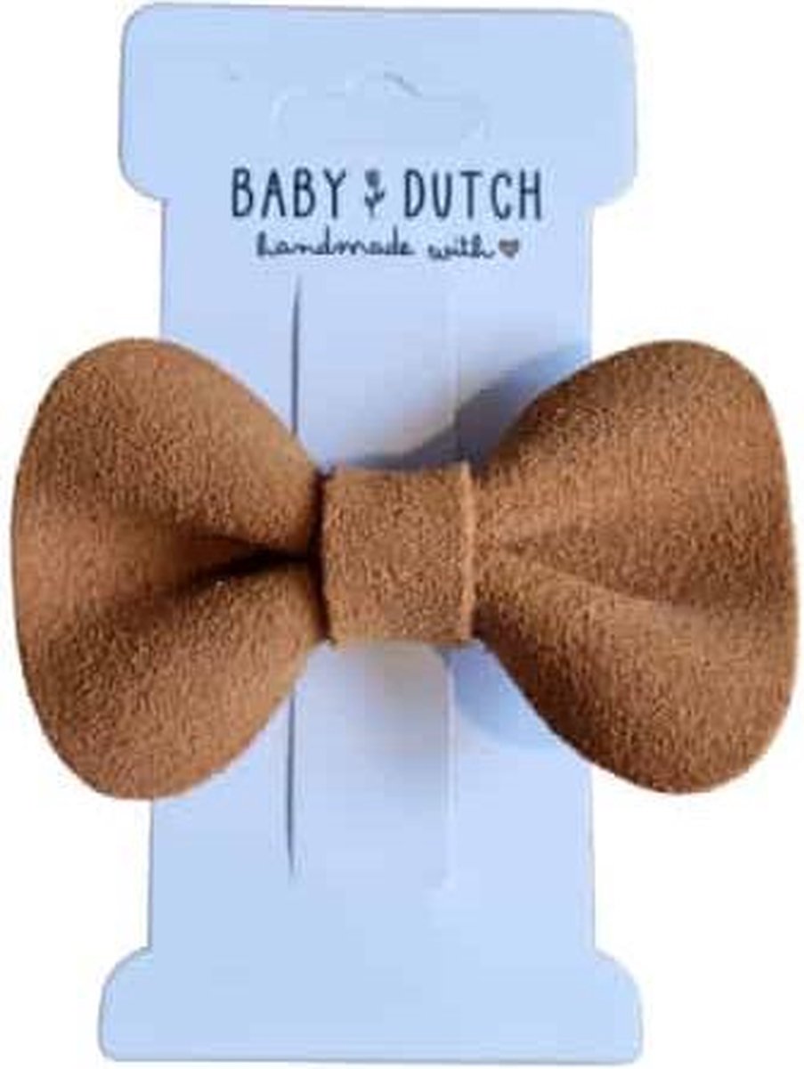 Baby Dutch haarstrikje cognac