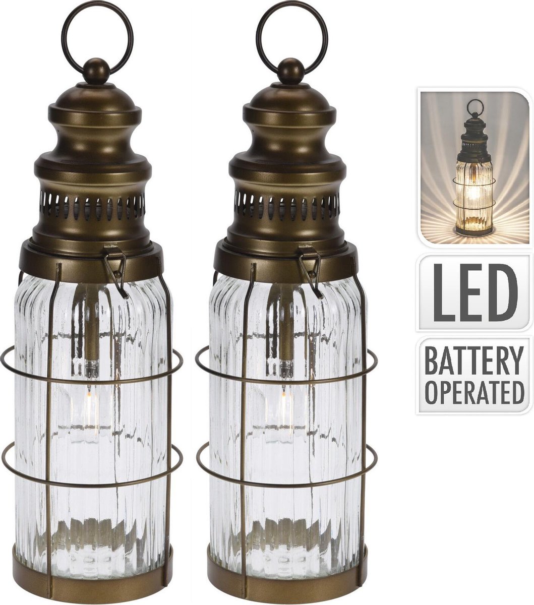 LED-campinglantaarn CT-Copper Pro warmwit, dimbaar