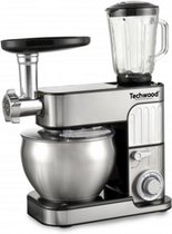 Techwood TRO1726 - RVS Keukenmachine 3-in-1 - Staande Mixer – Blender – Vleesmolen - 7 L