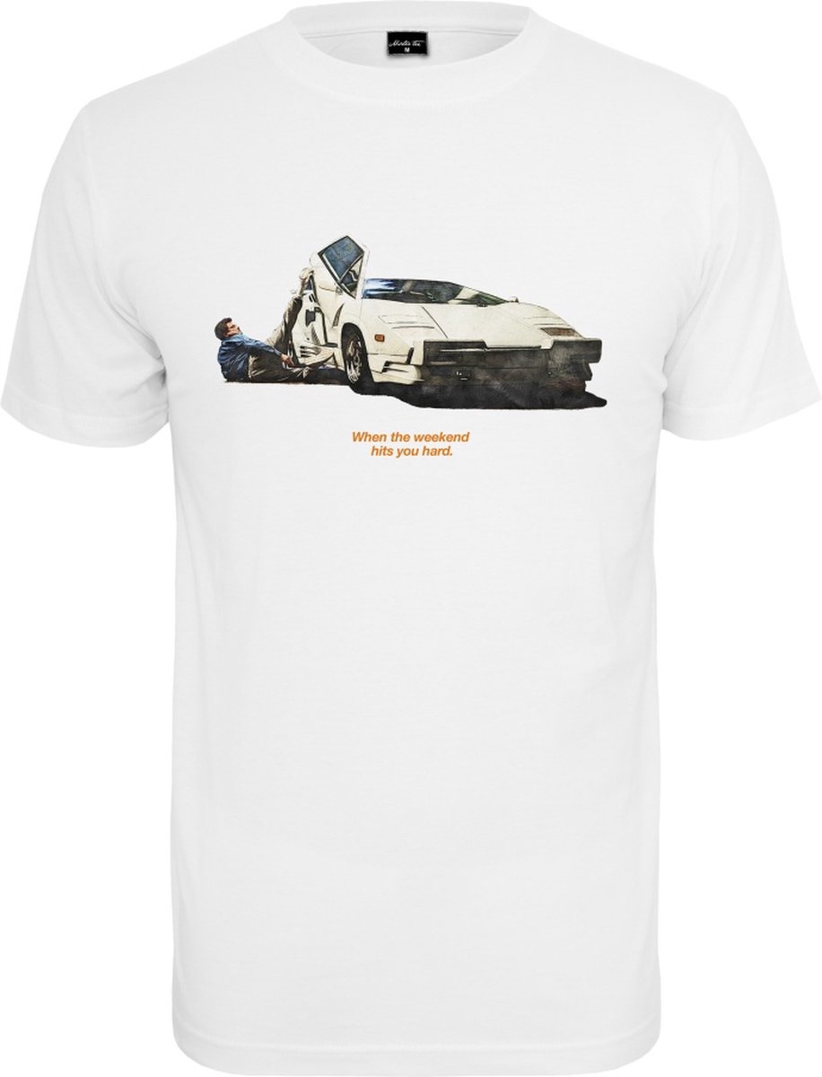 Mister Tee Weekend Wolf Heren T-shirt XL Wit