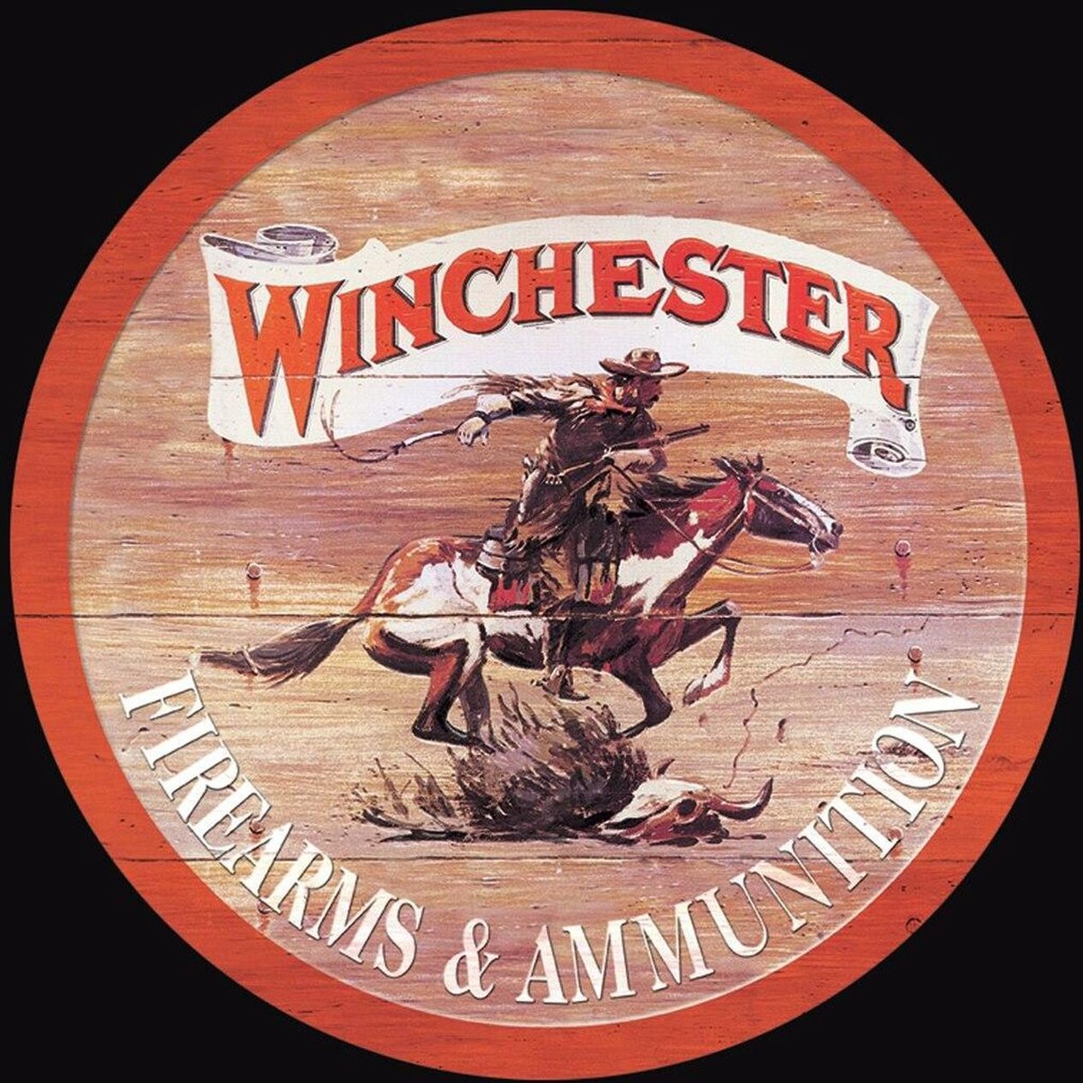 Winchester Express Metalen wandbord - Rond 30 cm