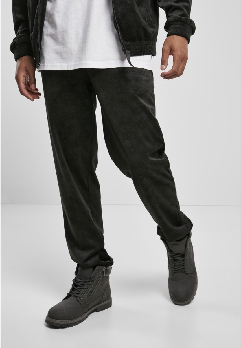 Southpole - Velour Heren joggingbroek - S - Zwart