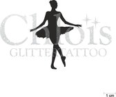 Chloïs Glittertattoo Sjabloon 5 Stuks - Ballet Jentle - CH6522 - 5 stuks gelijke zelfklevende sjablonen in verpakking - Geschikt voor 5 Tattoos - Nep Tattoo - Geschikt voor Glitter