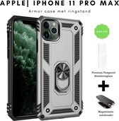 TMplus Telefoonhoesje - Back Cover - Geschikt Voor Apple IPhone 11 Pro Max - Grijs