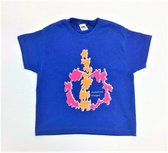 Anha'Lore Designs - Tribal - T-shirt - Koningsblauw - 3/4j (104)