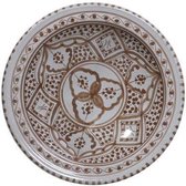 HKliving - ACE6029 - Bord Souk - Bruin - 22.5 Ø x 6 cm