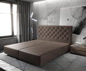 Boxspring-frame Dream-Great Imitatieleer donkerbruin 180x200