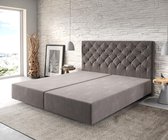 Boxspring-frame Dream-Great microvezel kaki bruin 180x200