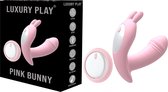 Luxury Play G Spot & Clit Vibrator 10 Speed - Fluisterstille Oplaadbare Sexy Panty Vibrator - Trendy Roze - Afstandsbediening - LP02
