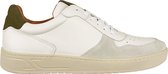 Mistral - Heren Sneakers - Leer - Lugano Coda - WIT/khaki/khaki - maat 48