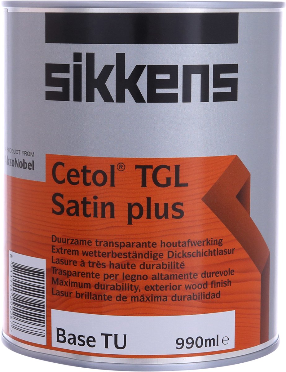 Sikkens Cetol TGL Satin Plus 085 Transparant Teak 1 Liter
