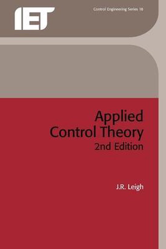 Applied Control Theory, J. R. Leigh 9780863410895 Boeken