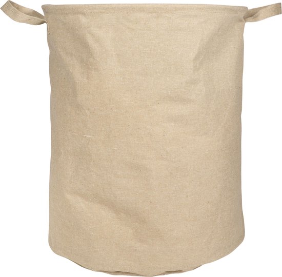 QUVIO Panier à linge avec poignées / Paniers à linge à linge / Trieur de linge / Boîte à Sacs à linge de rangement / Accessoires de Accessoires de salle de bain / Lessive - Kraftlook - Contenu 43 litres