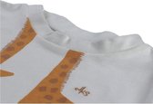 Noukie's -  Pyjama - Zomer  - Giraf - Creme met oker geel - Bio katoen , 3 jaar 98