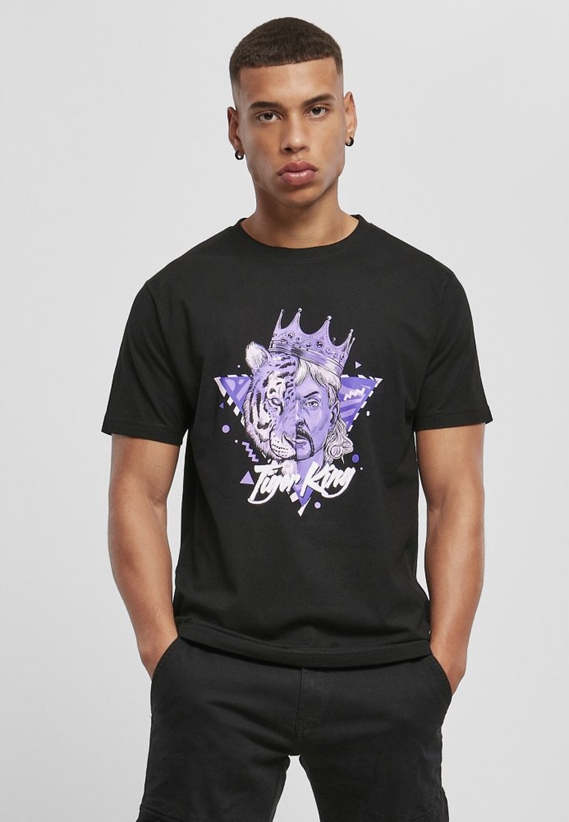 Urban Classics Heren Tshirt -XS- Big Cats Zwart