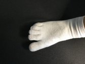 Zilvergaren Teen Sokken - Diabetische Sokken - Anti Bacterieel - Anti Transpirant - Medische Sokken - Verkoelende in de Zomer - Vocht Regulerend - Kleur Wit - Maat 35-40