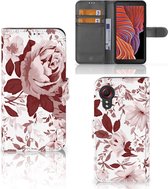 Bookcase Geschikt voor Samsung Galaxy Xcover 5 | Xcover 5 Enterprise Edition GSM Hoesje Watercolor Flowers