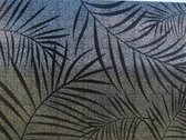 Raamfolie statisch-anti inkijk-Textiel Palms zwart 46cm x 1.5m