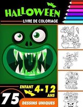 Halloween livre de coloriage enfant 4-12 ans
