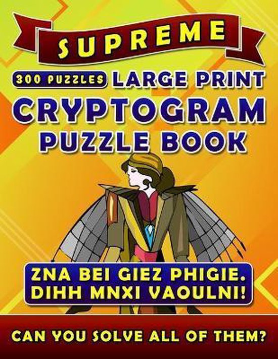 Supreme Large Print Cryptogram Puzzle Books (300 Puzzles)