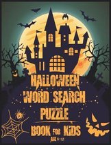 Halloween Word Search Puzzle Book For Kids AGE 6-12
