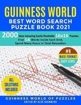 Guinness World Best Word Search Puzzle Book 2021 #8 Maxi Format Easy Level