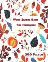 Word Search Games For Halloween